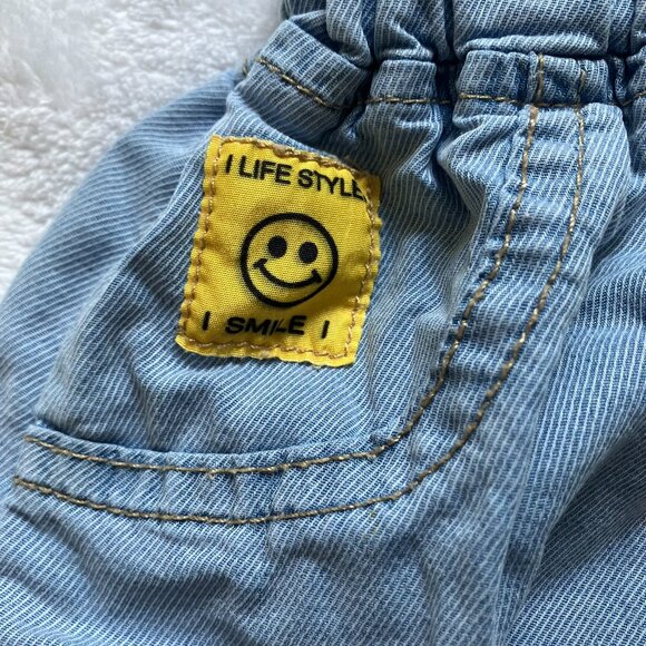 FREE w/ Purchase Denim Jogger Pants Size 110 (4T/5T) | Light Blue Elastic GUC - Picture 4 of 16